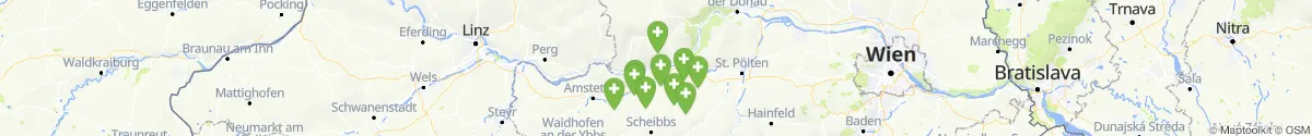 Kartenansicht für Apotheken-Notdienste in der Nähe von Melk (Niederösterreich)